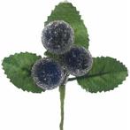 Besjes frosted raspberry pick dark blue 10 cm/ zakje 6 st