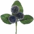 Besjes frosted raspberry pick dark blue 10 cm/ zakje 6 st, Nieuw