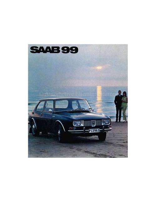 1969 SAAB 99 BROCHURE NEDERLANDS, Livres, Autos | Brochures & Magazines, Enlèvement ou Envoi