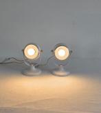 Lampe de table - Métal, Chrome - Deux lampes de table, Antiek en Kunst