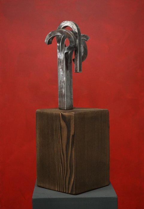 Corne Nuham - Sculpture, Tormenta 4 - 64 cm - Fer (forgé) -, Antiquités & Art, Art | Peinture | Moderne