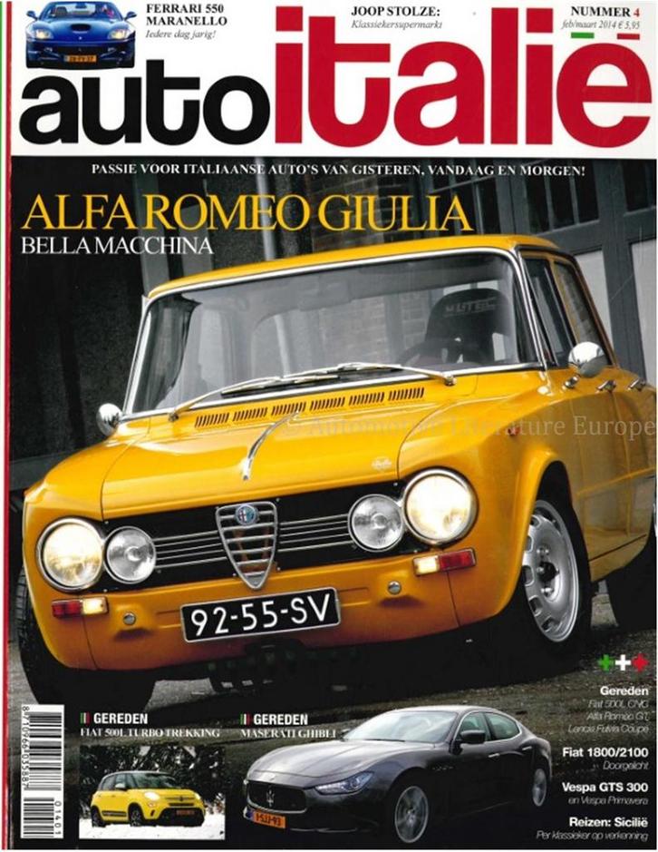 2014 AUTO ITALIË MAGAZINE 04 NEDERLANDS, Boeken, Auto's | Folders en Tijdschriften