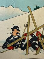 Tintin - Carte neige 1942 - les Dupondt sont tombeés avec, Boeken, Stripverhalen, Nieuw