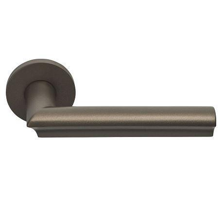 Deurklink David Rockwell ECLIPSE DR102-G op rozet brons, Doe-het-zelf en Bouw, Hang- en Sluitwerk, Klink of Kruk, Nieuw, Overige materialen