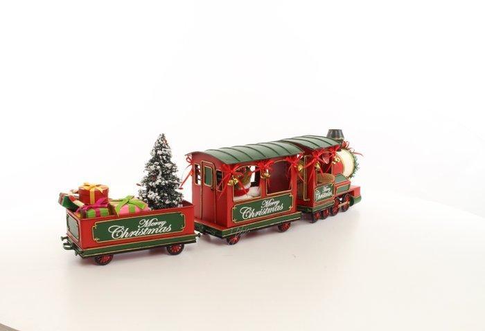Kerstdecoratie kersttrein 68 cm lang - Metaal, Diversen, Kerst
