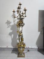 Candelabra vloerlamp - Metaal, Hout - Staande lamp van, Antiek en Kunst, Curiosa en Brocante