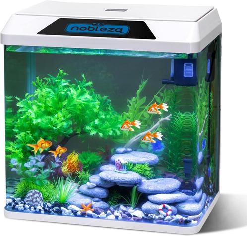 Nobleza 30L Aquarium - nano-aquarium - Ledverlichting - wit, Kinderen en Baby's, Speelgoed | Overig, Verzenden