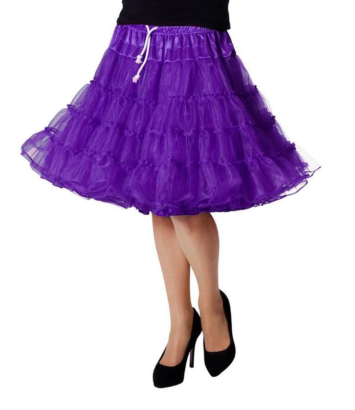 Paarse Petticoat Luxe, Hobby en Vrije tijd, Feestartikelen, Nieuw, Verzenden