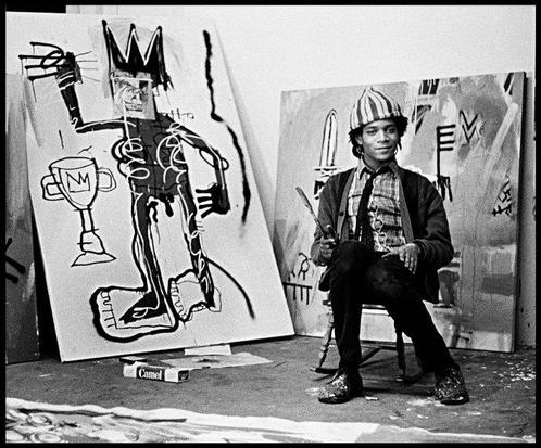 Pierre Houles (1945) - Jean Michel Basquiat in his studio, Antiek en Kunst, Kunst | Schilderijen | Modern