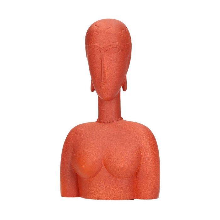 Beeldje - Grand Buste rouge - Hars, Antiquités & Art, Art | Objets design