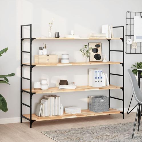 vidaXL Wandschap zwevend 120x40x2 cm onbehandeld massief, Maison & Meubles, Armoires | Armoires murales, Envoi