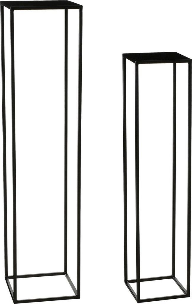 2dekans | Mica Decorations Goa Bijzettafel Set van 2 Zwart |, Huis en Inrichting, Tafels | Salontafels, Ophalen of Verzenden