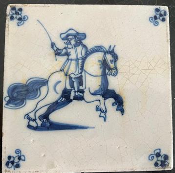 Carreau (2) - Delft, Plateelbakkerij - 1650-1700 - Carreaux