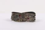 Zonder Minimumprijs - Armband Zilver - 3.56ct. tw. Granaat -, Handtassen en Accessoires, Armbanden, Nieuw