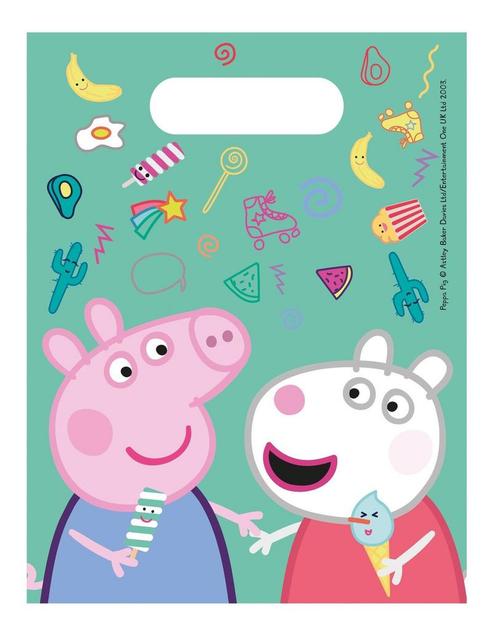 Peppa Pig Uitdeelzakjes 23cm 6st, Hobby en Vrije tijd, Feestartikelen, Nieuw, Verzenden