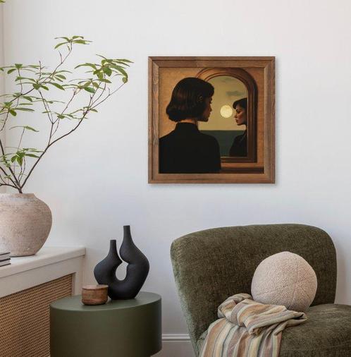 Le Yack (1972) - La nuit entre deux visages, Antiek en Kunst, Kunst | Schilderijen | Modern