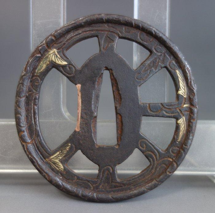 wiel klimop opengewerkt - IJzer (gegoten/gesmeed) - Japan -, Antiek en Kunst, Antiek | Overige Antiek