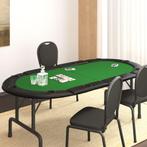 vidaXL Dessus de table de poker pliable 10 joueurs Vert, Verzenden
