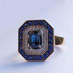 Bague de cocktail - 14 carats Or rose - 1.05ct. tw. Saphir -