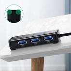 USB 3.0 Hub met 3 Poorten en Ethernet Poort - 1000Mbps Data, Nieuw, Verzenden