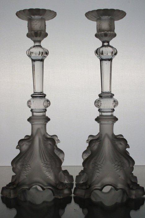 Val Saint Lambert - Charles Graffart - Chandelier Griffons, Antiek en Kunst, Kunst | Designobjecten