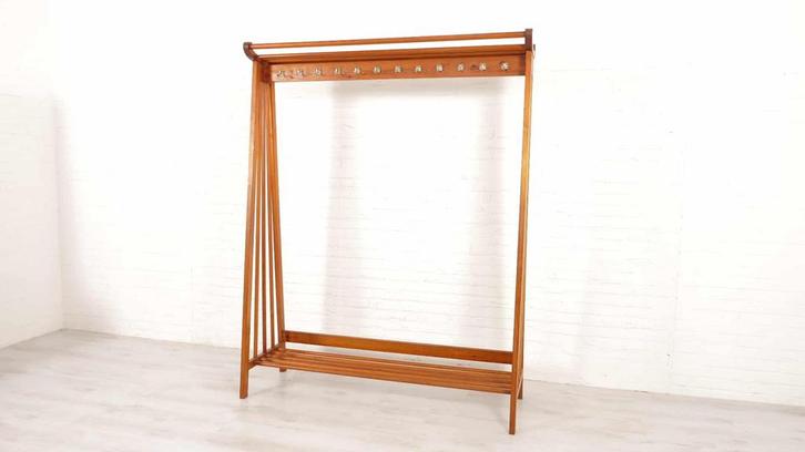Vintage kapstok | Grenen | Staand | XL, Huis en Inrichting, Woonaccessoires | Kapstokken, Ophalen of Verzenden