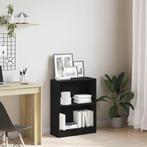 vidaXL Boekenkast Zwart 60x24x76 cm Bewerkt Hout, Huis en Inrichting, Kasten | Boekenkasten, Verzenden, Nieuw