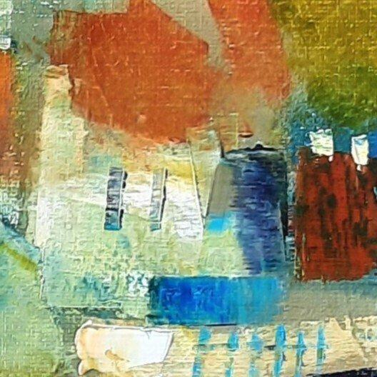 MURSIC - UN HAMEAU, Antiek en Kunst, Kunst | Schilderijen | Modern