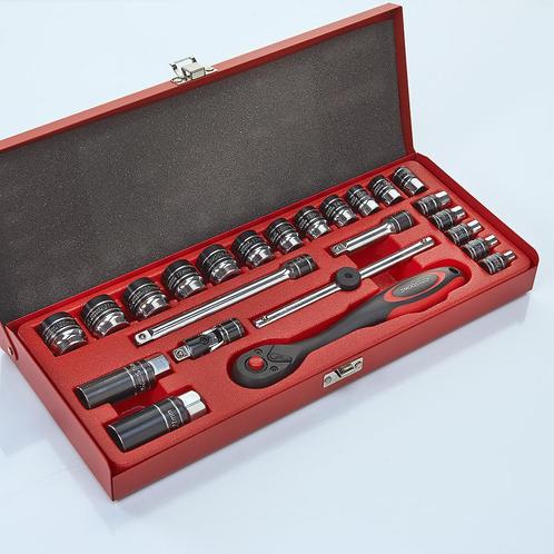 Smoos Dopsleutelset 3/8 opname 24-delig - Smoos, Doe-het-zelf en Bouw, Gereedschap | Handgereedschap, Ophalen of Verzenden