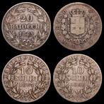 Italië, Koninkrijk Sardinië Vittorio Emanuele II. 20, Postzegels en Munten