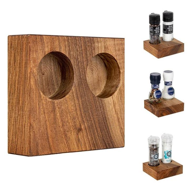 BLOC Solid - Peper en Zout Houder Notenhout Ø 48 mm, Diepte, Zakelijke goederen, Horeca | Meubilair en Inrichting, Verzenden