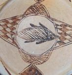 Serveerschaal Motief Vis 24 cm BERBER KABYLE - Terracotta -, Antiek en Kunst