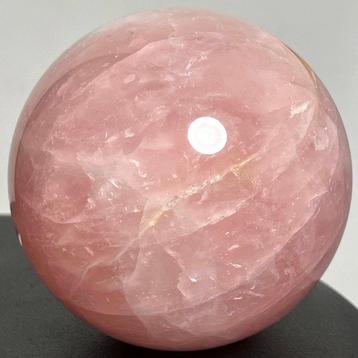 Quartz rose Sphère en quartz rose poli, grande, de qualité
