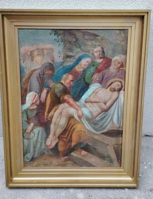 Italian School (XVIII-XIX) - Way of the cross, Antiek en Kunst, Kunst | Schilderijen | Klassiek