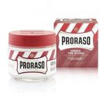 Proraso Rood Pre-Shave Cream 100ml (Scheerschuim), Handtassen en Accessoires, Uiterlijk | Gezichtsverzorging, Nieuw, Verzenden
