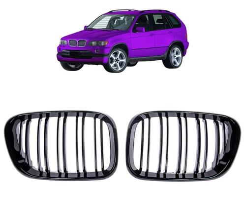 Grillen set | Nieren | BMW X5 | E53 1999-2003 | Glanzend zwa, Auto-onderdelen, Carrosserie, Nieuw, BMW, Verzenden