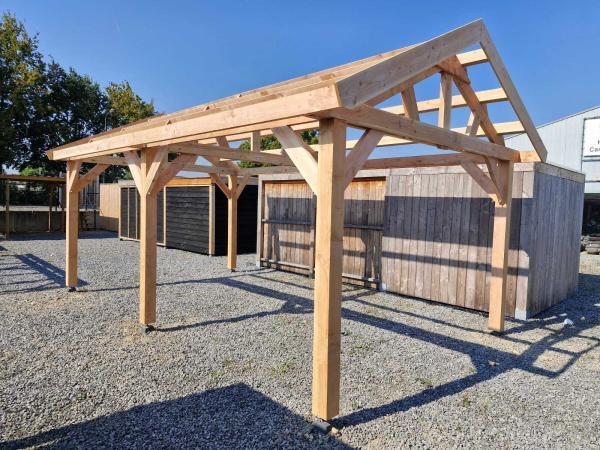 Veiling - Frameconstructie klassiek zadeldak  530x410x340 cm, Tuin en Terras, Overkappingen, Nieuw