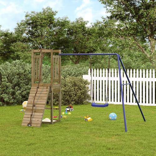 vidaXL Speelhuis geïmpregneerd grenenhout, Kinderen en Baby's, Speelgoed | Buiten | Speeltoestellen, Nieuw, Verzenden