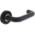 Intersteel deurklink Bern op ronde rozet rvs/mat zwart, Nieuw, Overige materialen, Klink of Kruk