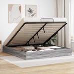 vidaXL Ottoman Bedframe met opslag Grijze Sonoma 203 x 180 x, Huis en Inrichting, Verzenden, Nieuw
