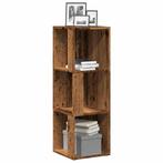 vidaXL Hoekkast 33x33x100 cm bewerkt hout oud houtkleurig, Verzenden, Nieuw
