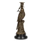 Kaarsenhouder (2) - Brons, Marmer - Parrots