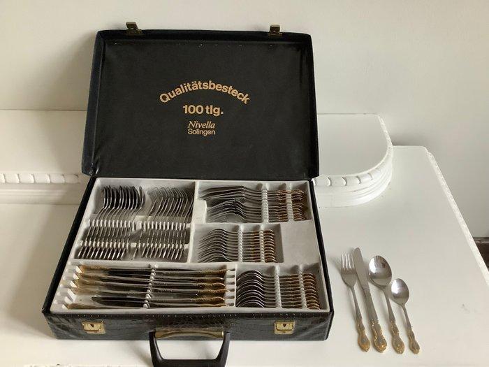 Nivella Solingen - Bestekset voor 12 personen (100) -, Antiek en Kunst, Antiek | Meubels | Tafels