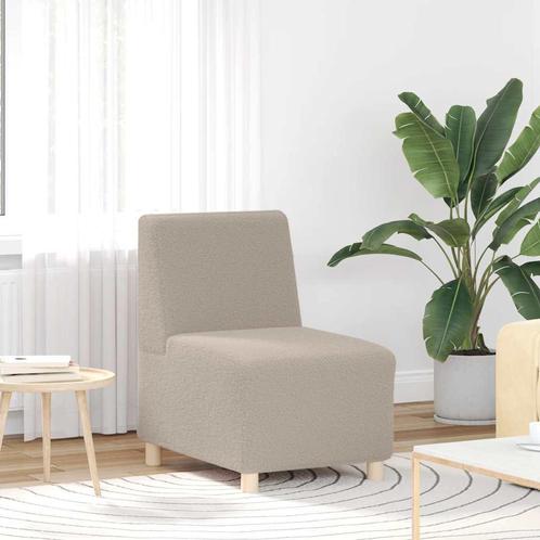 vidaXL Modulaire bank zonder armleuningen lichtgrijs 55 cm, Huis en Inrichting, Zetels | Zetels, Nieuw, Verzenden