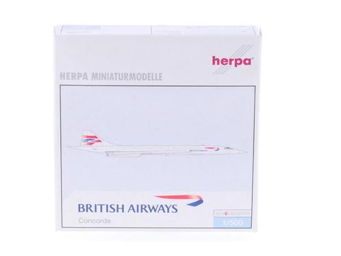 Schaal 1:500 Herpa 507035 British Airways Concorde Reg. G..., Hobby en Vrije tijd, Modelbouw | Vliegtuigen en Helikopters, Gebruikt