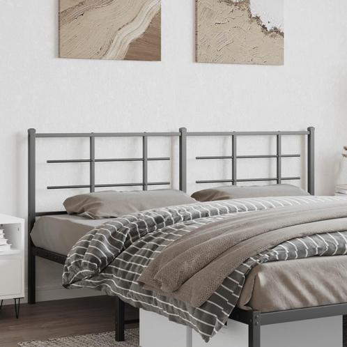 vidaXL Tête de lit métal noir 180 cm, Huis en Inrichting, Slaapkamer | Bedden, Verzenden