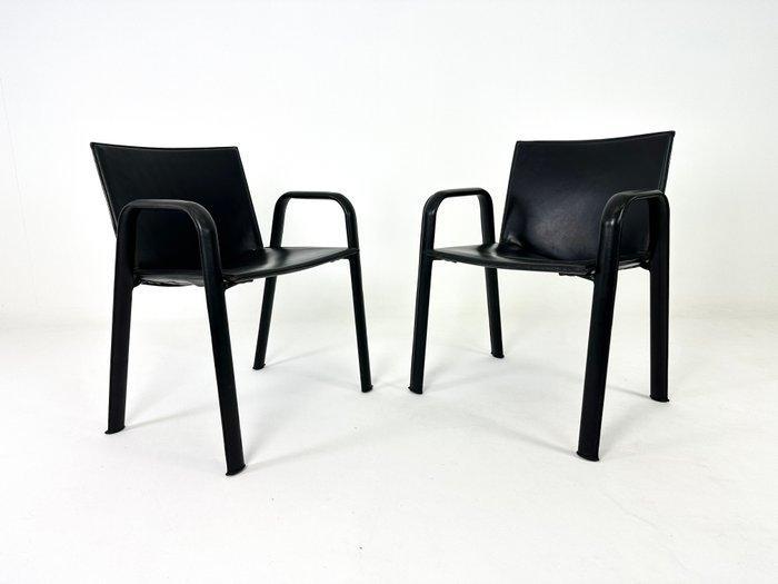 Poltrona Frau - Stoel (2) - Leder, Antiek en Kunst, Antiek | Meubels | Stoelen en Sofa's