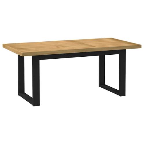 vidaXL Eettafel NOAIN U-vormige poten 180x90x75 cm massief, Huis en Inrichting, Tafels | Eettafels, Nieuw, Verzenden