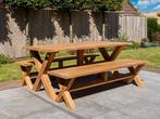 6 persoons teak picknickset | Direct leverbaar, Tuin en Terras, Verzenden, 6 zitplaatsen, Teakhout, Nieuw