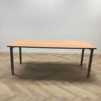 verstelbaar bureau / tafel, 200x100 cm, beuken - grijs, Huis en Inrichting, In hoogte verstelbaar, Gebruikt, Bureau